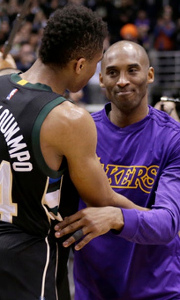 Bucks beat Lakers 108-101 in Kobe's final game in Milwaukee